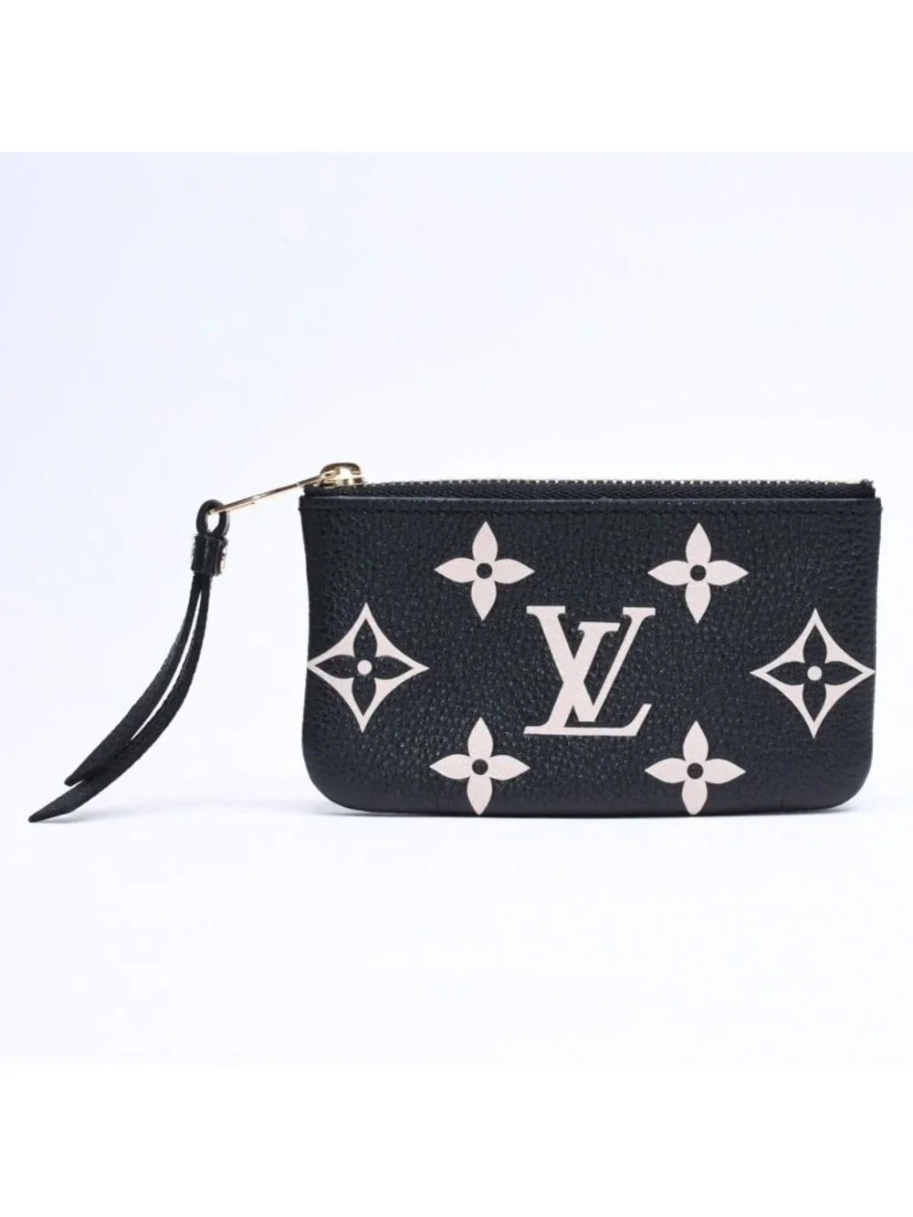 Louis Vuitton Coin Purse Monogram Empreinte Noir Pochette Cles Black Beige